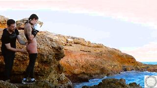 Boxer bound up and spanked before anal pleasure her dominatrix along the Balearic Sea -- real domination