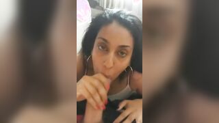 Big Boobed hoe giving head