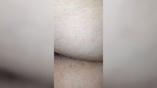 Fucking my rabbit vibrator for my hubby! Hubby fucks my leaking vagina after.