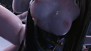Final Fantasy VII Remake Naked Mod: Tifa Lockhart Standing Doggy Boned inside the Raining Shower rooftop!