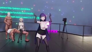 【MMD R-teens SEX DANCE】NAUGHTY WHITE SWEET SATISFACTION INSANE ROUGH SEX激しいセックス[MMD R-18]