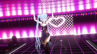 【MMD R-teen SEX DANCE】HOT DANCE WOMEN ATTRACTS HUGE PENIS AND GETS EXTREME LAME激しいセックス[MMD R-18]