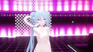 【MMD R-teen SEX DANCE】HOT DANCE WOMEN ATTRACTS HUGE PENIS AND GETS EXTREME LAME激しいセックス[MMD R-18]