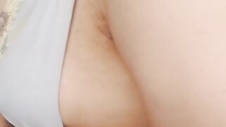 Peek a boob - squeezing my titted and nipples while doing a podcast