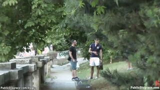 Big Boobed Romanian humiliated inside outside