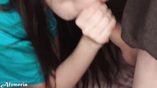 Deep Christmas Bj with Bells from Juicy Dark Haired