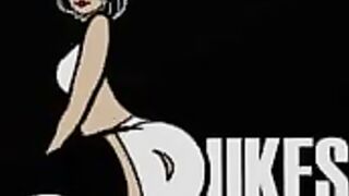 Beauty inked Hispanic fucks Dukes Dollz Sex Dildo