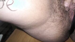 Unshaved BBW bimbos into a lewd bikini got covered inside