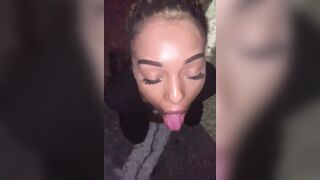African loves nut on her face