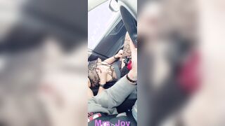 Driving And Flashing Drivers Inside a Panties Body Suit Drive Through Exhibitionist Hoe at Starbucks
