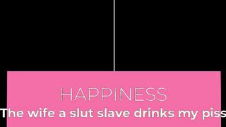 The wifey a skank sub drinks my piss
