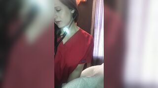 Beauty booty sexual penis blowing nurse helps revive patients cock. FitNaughtyCouple