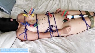 Submissive Fiance Belle is Toyed and Has beauty Wax Dripped on Her Tied Body, by Her Dominatrix