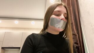 Duct film on mouth