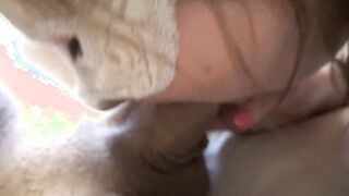 My huge BUTT lover is SQUIRTING and blows cock like a SLUT