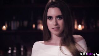Jill Cassidy liking sucking off Charles long dick under the counter