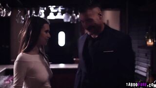 Jill Cassidy liking sucking off Charles long dick under the counter