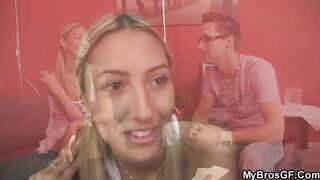 He caught blonde lover cheating