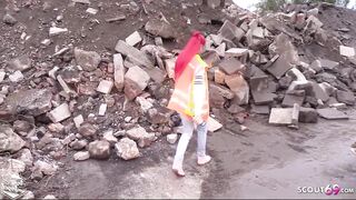 Strange Worker Seduce German Red Haired Teen Bareback Outdoor