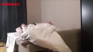 She shivers and trembles with pleasure because the orgasm is really powerful