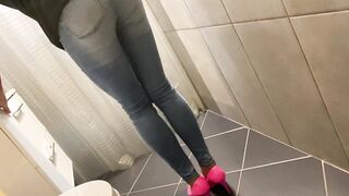 Desperate Peeing in my Jeans next he Pissing on Me and on
