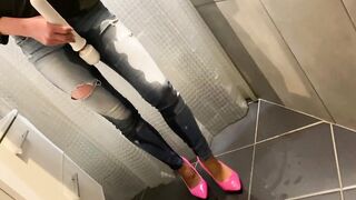 Desperate Peeing in my Jeans next he Pissing on Me and on