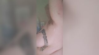 WitchofWaxhaw BBW Ex-Wife Taking A Shower Long Saggy Tits Topless
