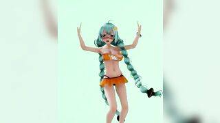 【MMD R-18 year old SEX DANCE】TASTY BOOTY DANCE SWEET SATISFACTION INSANE DELICIOUS BOOTY INSANE おいしいお尻 [MMD]
