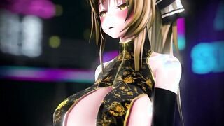 【MMD R-teen SEX DANCE】HOT BIMBOS WANTS TO SUCK HUGE COCK激しいセックス[MMD R-18]