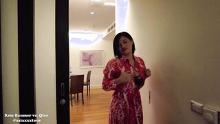 Bubble Ass eastern with Huge Breasts loves white dick part one