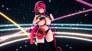 【MMD R-barely legal SEX DANCE】GIRL WITH A GODDESS BOOTY LIKES TO BE LEFT WELL LICIT激しいセックス[MMD R-18]