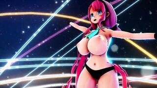 【MMD R-barely legal SEX DANCE】GIRL WITH A GODDESS BOOTY LIKES TO BE LEFT WELL LICIT激しいセックス[MMD R-18]