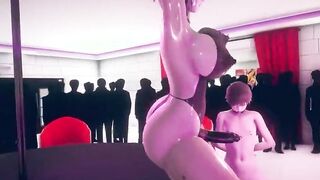 【MMD R-teen SEX DANCE】GIRL RAISES HER BUTTOCKS AND READIES HER BOOTY TO BE FUCKED激しいセックス[MMD R-18]