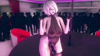 【MMD R-teen SEX DANCE】GIRL RAISES HER BUTTOCKS AND READIES HER BOOTY TO BE FUCKED激しいセックス[MMD R-18]