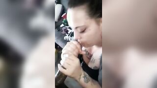 Let me drain that dick Daddy while you cum deep into my throat