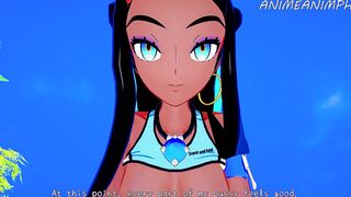POKEMON GYM LEADER NESSA CARTOON