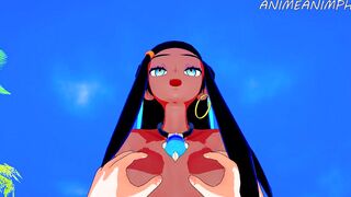 POKEMON GYM LEADER NESSA CARTOON
