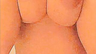 skinny black hoe shows off her titted