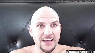 Her juicy booty makes him cum
