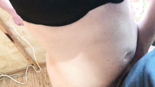 Real Cheating! Cum into friend's Lingerie while Ex-Wife was into