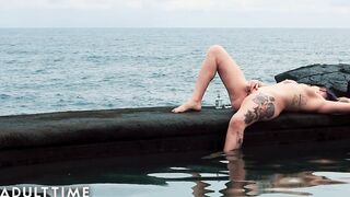 ADULT TIME - Cat Asstrophe's Intimate Oceanside Masturbation Session