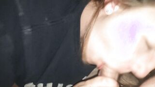 Bed time oral sex with cum swollow