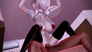 【MMD R-barely legal SEX DANCE】SEXY BREASTS WITH HUGE BEAUTY BOOTY FUCKING VERY HARD激しいセックス[MMD R-18]