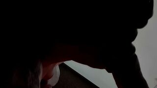 Naughty Tease Submission with Clamps on Boobs and Sloppy Sucking Off