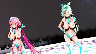 【MMD R-teens SEX DANCE】HOT CHICK SEX WILD EXTREME SATISFACTION SEXUAL PERVERSE WHITE HOT激しいセックス[MMD R-18]