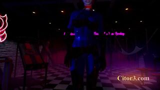 Citor3 3D VR Game: SFM dungeonfemdom lover pvc hand job cum again twice; cum inside mouth