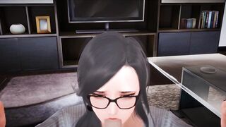 Babe female teacher♥(oral sex and footjob♥)(セクシーな先生♥)