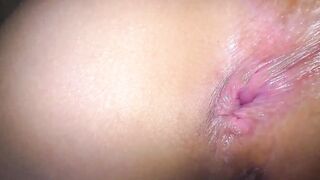 Cum into the butt after anal sex with MILF