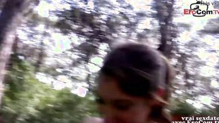 Outdoors Flashing Sex with french amateur teens