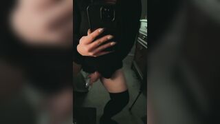 Cutie mom gets off multiple time watching herself inside the mirror babe insane groaning orgasm